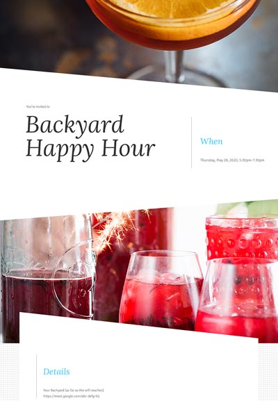 Cocktail Party Sample Template