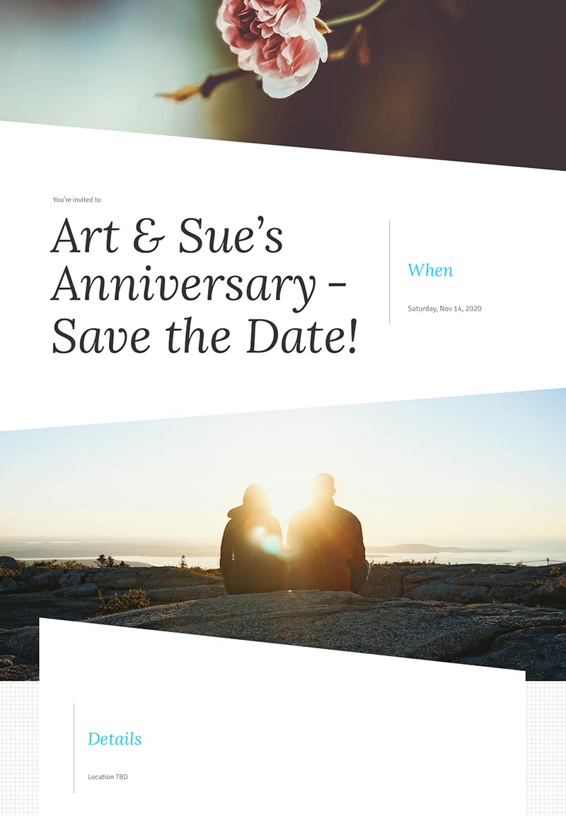 Love - Save the Date - Modern Invitation