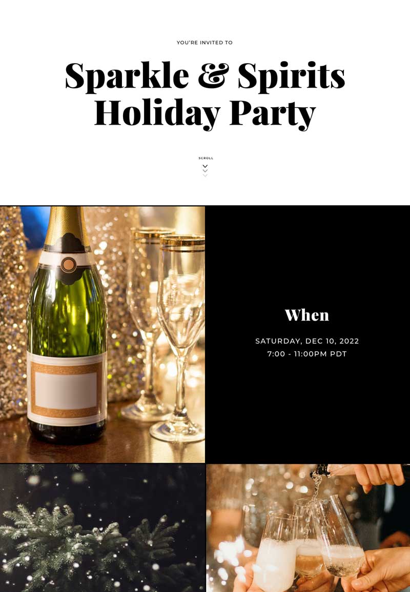 Just Because - Holiday Party - Gallery Invitation