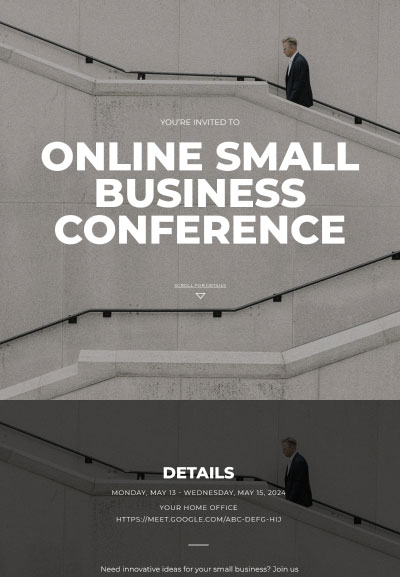 Business - Virtual Business Conference - Immersive Invitation