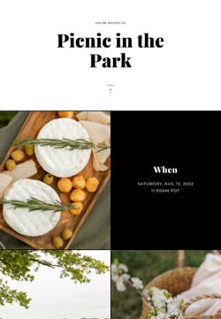Dinner Party - Picnic - Gallery Invitation