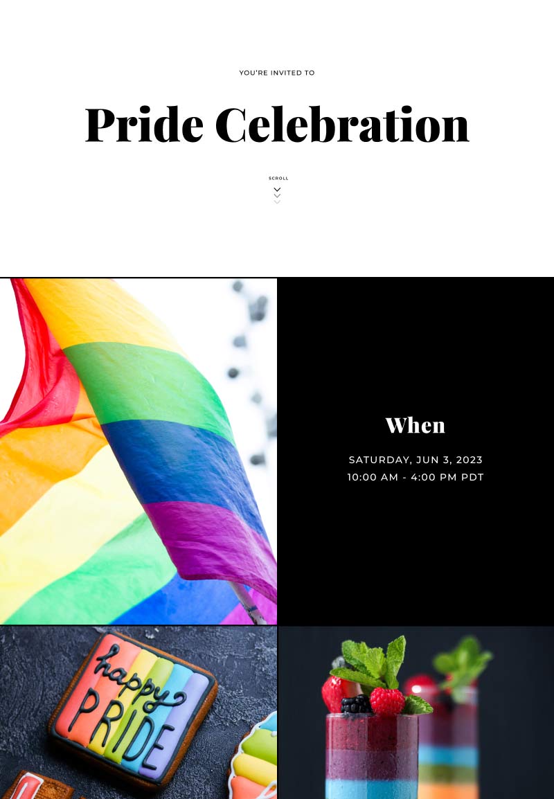 Just Because - Pride - Gallery Invitation