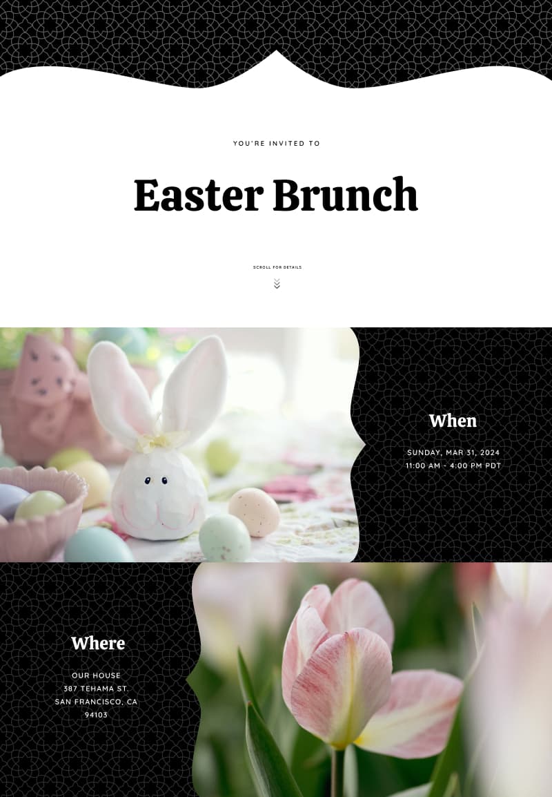 Just Because - Easter - Elegant Invitation