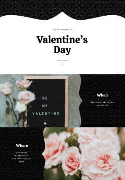 Seasonal - Valentine's Day - Elegant Invitation